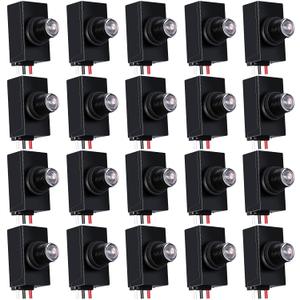 Macarrie 20 Pieces Dusk to Dawn Sensor for Outdoor Lighting 100-277v Photoelectric Switch Bulk Photocell Light Sensor Photocell for Outdoor Lighting for Most Outdoor Lighting Fixtures