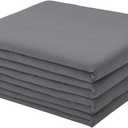 FreshCulture Twin Flat Sheets Only 2 Pack - Hotel Quality Flat Bed Sheets - Brushed Microfiber - Ultra Soft & Breathable - Wrinkle-Free - Easy Care - Flat Sheets Only Twin Size (Dark Grey)