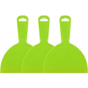 uxcell Putty Scraper 6" Plastic Flexible Putty Knives Disposable Spreader for Taping Drywall Wall Painting Green 3pcs