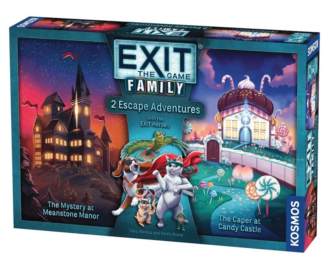 EXIT: The Game - Family - 2 Escape Adventures, at-Home Escape Room, Co-Operative Game, Family Activity, Brainteasers, 2-4 Players
