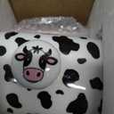 Cow Butter Dish With Lid for Countertop - Cute Funny Ceramic Cover Pink Kitchen Decor, Vintage Large Farmhouse Kitchen Accessories