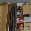 KAMANINA Bronze Curtain Rods for Windows 72 to 144 Inches (6-12ft), 1 Inch Long Curtain Rod 32 to 144, Heavy Duty Decorative Single Drapery Rods, Twisted Cage End