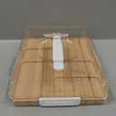 Charcuterie Board with Lid, Travel Portable Snackle Box Charcuterie Container Bamboo Cutting Boards for Candy Fruits Nuts Snacks, House Warming Gifts for Women