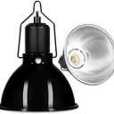 DXOPHIEX 5.5 inch Dome Reptile Light Fixture Reptile Heat Lamp UVB Light Fixture for Bearded Dragon, Lizard, Hermit Crab, Turtle Tank and Terrarium（Max 100W）