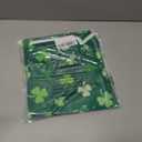 XCHI Green Shamrocks St. Patrick's Day Tablecloth Round Table Cloth Washable Table Covers for Indoor Dining Home Party Decorations 70x70 Inch