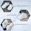 Ice Cleats for Shoes and Boots,10-Spike Stainless Steel Ice Grips,Boot Cleats for Snow and Ice,and for Winter Outdoor Use