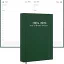 2025-2026 Daily & Monthly Planner - 2025 2026 Academic Year Planner One Page Per Day from July 2025 to June 2026, Hourly Appointment Book Perfect Organizer Daily Life, Fabric Cover, 5.8'' x 8.3'', Green