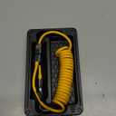 Coiled Cable & Clip 4-in-1 USB C Cable 180W Compatible with Lightning Cable Fast Charging & Data Transfer, Support to CarPlay & Android Auto, 5FT Multi Cord Combo Charger for iPhone/iPad (Yellow)