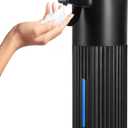 Automatic Soap Dispenser, 13.5 oz/400 ml Touch Automatic Hand Soap Dispenser,Wall Mounted Smart for Bathroom and Kitchen Dish Soap (Black Touch Foam)