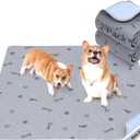 Washable Pee Pads for Dogs, 2Pack Reusable Puppy Pads, Absorbent Whelping Pads with Bone Print, Non-Slip Waterproof Pet Training Pads for Couch, Crate, Potty Training 18x24