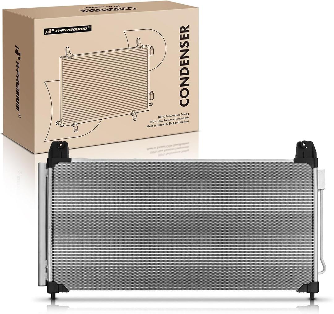 A-Premium Air Conditioning A/C Condenser Compatible with Chevrolet & GMC Models - Silverado 2500 3500 HD 2015-2019, Sierra 2500 3500 HD 2015-2019 - 6.0L 6.6L - Replace# 22807235, 23258965
