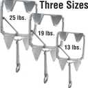 Seachoice Hot-Dipped Galvanized Steel Fold-and-Hold Anchor