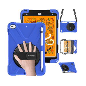 BRAECN iPad mini 5 Case,iPad mini 4 Case, Heavy Duty Shockproof Protective Rugged Case with Pencil Holder,Hand Strap,Kickstand, Shoulder Strap for iPad mini 5th/4th Generation 7.9 Inch for Kids