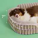 LE SURE Cute Dog Beds Large Sized Dog, Orthopedic Waterproof Large Pet Bed with Sides, High Back Non-Slip Bottom and Egg-Crate Foam Pet Couch Sofa with Washable Removable Cover, Hazel