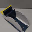 WOD TTD3SD Tabletop Multi-Roll Steel Desktop Tape Dispenser, Blue & Gray - Fits Tape up to 3 inch Wide, Holds 3 inch core, Weighted Rubber Base for Stability