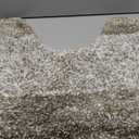 OLANLY Luxury Toilet Rugs U-Shaped 24x20, Extra Soft and Absorbent Microfiber Bathroom Rugs, Non-Slip Plush Shaggy Bath Mat, Machine Wash Dry, Contour Bathroom Mats for Toilet Base, Coffee