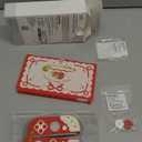 GeekShare Protective Case for Switch OLED Slim Cover Case Compatible with Switch OLED Separable Soft Silicone Protective Shell for Joystick with 2 Thumb Grip Caps - Strawberries with Cream