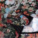 YOINS Women Sexy Mesh Long Sleeve Tops Square Neck Sheer Going Out Shirt (XL)