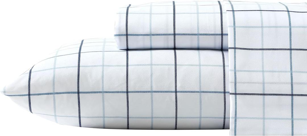 Nautica - Full Sheet Set, Deep Pocket Fitted Sheet and Pillowcase Set, Casual Bedding Set (Clarkson Blue, Full) Nautica - Full Sheet Set, Deep Pocket Fitted Sheet and Pillowcase Set, Casual Bedding Set (Clarkson Blue, Full)