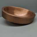 Monarch Abode Bathroom Sink 17-Inch Oval Skirted Drop In Bathroom Sink, Top Mount Hand Hammered Pure Copper Vanity Sinks for Countertop, Powder Room or Restroom, Drop in Sinks for Bathrooms