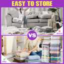 25 Gallon Extra Large Storage Bags 35x 24Resealable Clear Bags with Handle 4 Mil Thick Heavy Duty Big Bag for Clothes Pillow Travel Moving,Bedding,Shoes and Toys Storage, Pack of 12