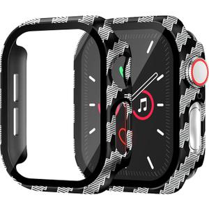 Hard Case for Apple Watch Series 10 Series 11 [2025] 46mm Screen Protector,Built-in Full Tempered Glass [Touch Sensitive] Slim Bumper Protective Cover iWatch S10 S11 Accessories