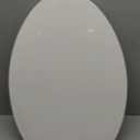 Elongated Toilet Seat Slow Close, Quiet Toilet Seat Cover with Never Loosen Durable Toilet Seat Lid Easy to Install & Clean, Polypropylene (PP), White (Elongated 18.5")