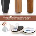 2 x Furniture Sliders for Carpet Furniture Glides Furniture Moving Pads Chair Sliders for Carpet with Self-Stick Adhesive RUSIDO 1 Inch 20pcs Beige