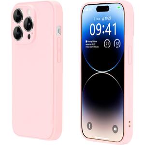 Compatible with iPhone 15 Pro 6.1 Inches Case,New Upgraded Military-Grade Shock-Proof Camera Lens Provides Full Body Protection for Men and Women(Light Pink)