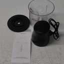 Electric Chicken Shredder, Automatic Food Chopper with Chicken Breast Shredder & Meat Grinder, 2 Sets of Blades for Chicken/Pork/fish/Vegetable/Baby Food (Black)