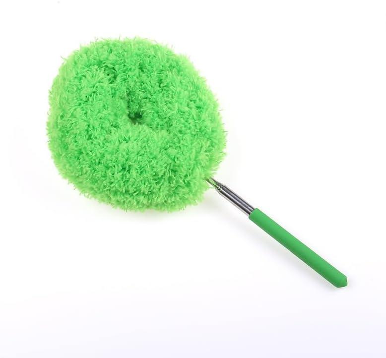 Retractable Dust Fan Cleaning Brush, Suitable for Home Cleaning, Kitchen, Bedroom,Bathroom, Furniture and Car, Microfiber Duster, Foldable Duster, Cleaning Tools, Dust Removal Supplies, Set Of 2 (Green)