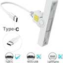 CAC Reader Type C, USB C SmartFold CAC Reader, USB C DOD Military Common Access Smart Card Reader and ID Card Reader,Compatible with Mac Os, Windows,Linux(Mini Foldable and Portable Type C)