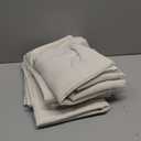 NICETOWN Off White Linen Curtains 84 inch Length, Grommet Privacy Added Thick Flax Not See Through Window Treatments Semi Sheer Drapes for Bedroom/Living Room, W55 x L84, 2 Panels