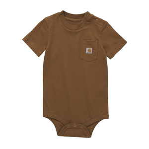 Carhartt Kid's CA5004 Short-Sleeve Pocket Bodysuit (12M)