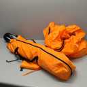 Baby Pop Up Playpen with Canopy, Pop Up Baby Pop Up Tent with Safety Lock, Portable Toddler Play Yard with Travel Bag, 6 Ground Stakes, 6 Sand Stakes (Orange)