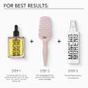 MONCHO MORENO Magic Brush - Professional Detangling Hair Brush for Dry Hair, Anti-Breakage & Anti-Frizz Brush for Fine, Thick & Curly Hair, Adds Shine (Pink) (Normal)