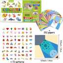 hapray Origami Kit for Kids Ages 5-8 8-12, with Guiding Book, 152 Paper with 72 Patterns, DIY Art and Craft Projects, Beginners Children's Day Gift Boy Girl, 14 Cm X 14 Cm