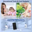 Pocket Microscope for Kids Portable Miniscope: 60-135X Mini Microscope with 5 Prepared Slides - Science Education and Nature Exploration Gifts for Boys Girls 6 7 8 9 10 11 12 (Navy Blue)