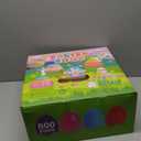 LEASEN [ 12 Surprise Golden Eggs ] 500 Pack Plastic Easter Eggs Bulks, 2.3 Inch Empty Easter Eggs, Bright Colors Plastic Eggs Fillable for Easter Hunt, Basket Stuffers Fillers, Easter Party Favor