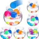 6 Set 30 oz Large Fish Bowls Carnival Games Favors with 50 Multicolor Balls 50 Goldfish Plastic Toys for Adults Table Tennis Carnival Game Party Activity Rewards Prizes