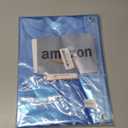 Barossa Design Clear Blue Stall Shower Curtain Liner with 3 Magnets - 36" x 72" Waterproof PEVA Plastic Narrow Shower Liner Lightweight for Small Bathroom, Metal Grommets - Clear Blue