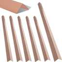 6-Piece Set of Thickened Stainless Steel 90 Wall Corner Guards, Sized 2247.2 inches, Used for Wall Corner Protection and Decoration. (6, Shiny Rose Gold Color)