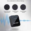 PQRQP 3 in 1 Wireless Lavalier Microphone for iPhone Android & Camera, Mini Clip-On Mic for Video Recording TikTok YouTube Interview, Noise Cancelling, 328ft Range, 18H Battery