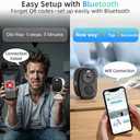 Rraycom 4Pack 5G/2.4G Security Cameras Wireless Outdoor,2K Battery Powered AI Motion Detection Siren Alarm WiFi Home Indoor Camera, Color Night Vision, 2-Way Talk, Waterproof, Works w/Alexa, Cloud/SD
