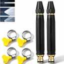 2-Pack High Pressure Water Hose Nozzle, Heavy Duty Adjustable Twist Hose Nozzle Jet Sweeper Nozzle, Pressure Washer Hose Attachment, Jet Sweeper Spray Nozzle for Garden, Lawn, Patio Cleaning