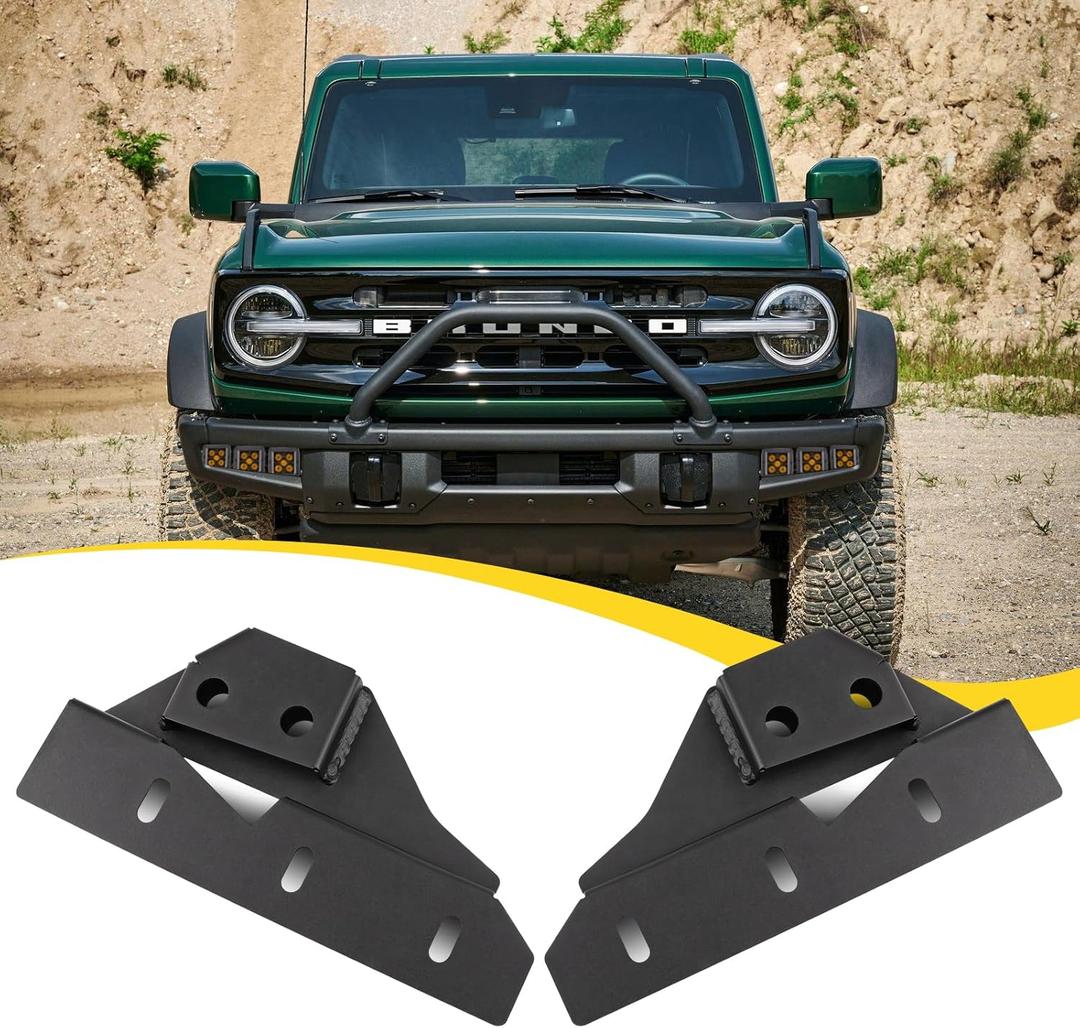 Front Bumper Fog Light Mount Brackets Fog Light Mount Brackets for 3 Inch LED Pod Compatible with Ford Bronco 2021-2024 (NOT for Bronco Sport)