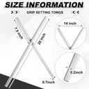 Qualirey 1 Pc Aluminum Grip Setting Tongs 20 Inch Trap Set Tool Trap Setting Tool for #220 to #330 Traps