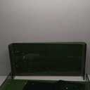 Acrylic Coffee Table for Living Room Clear Rectangle Lucite Table with Open Storage Shelf (1, Green, Nomal)