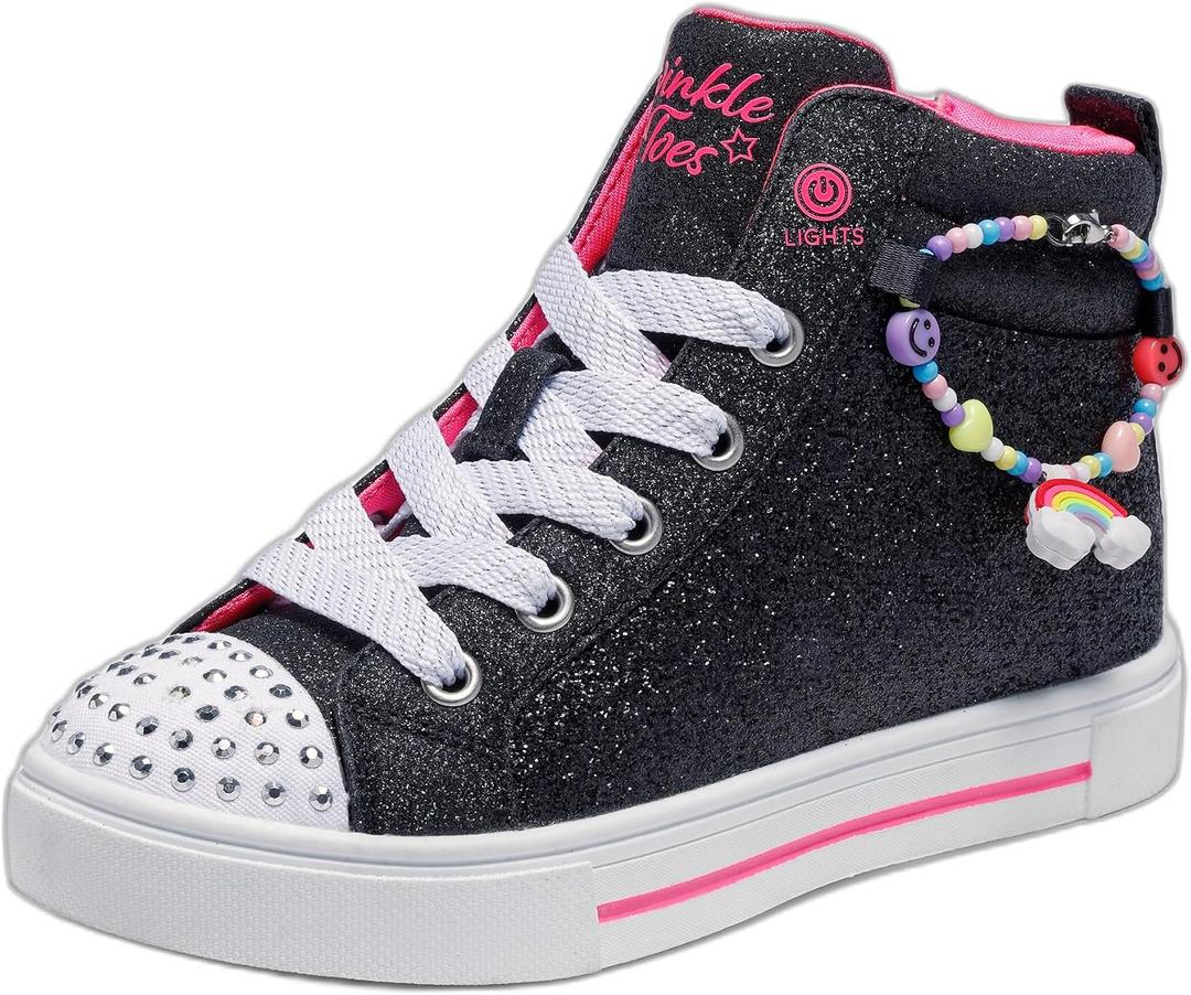 Skechers Kids' Twinkle Sparks - Charm Bestie (Black) Size 1 