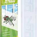 Kensizer 30-Pack Window Fly Traps for Indoors, Paper Sticky Strips, Fly Catcher Clear Windows Trap for Home, House Fly Killer Lady Bug Traps